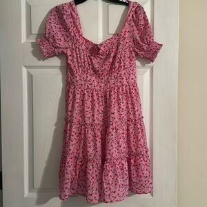 Blu Pepper Medium Pink Floral Dress perfect for summer!